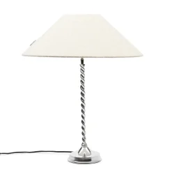 Rivièra Maison Lampenkap Bouclé Kegel Wit