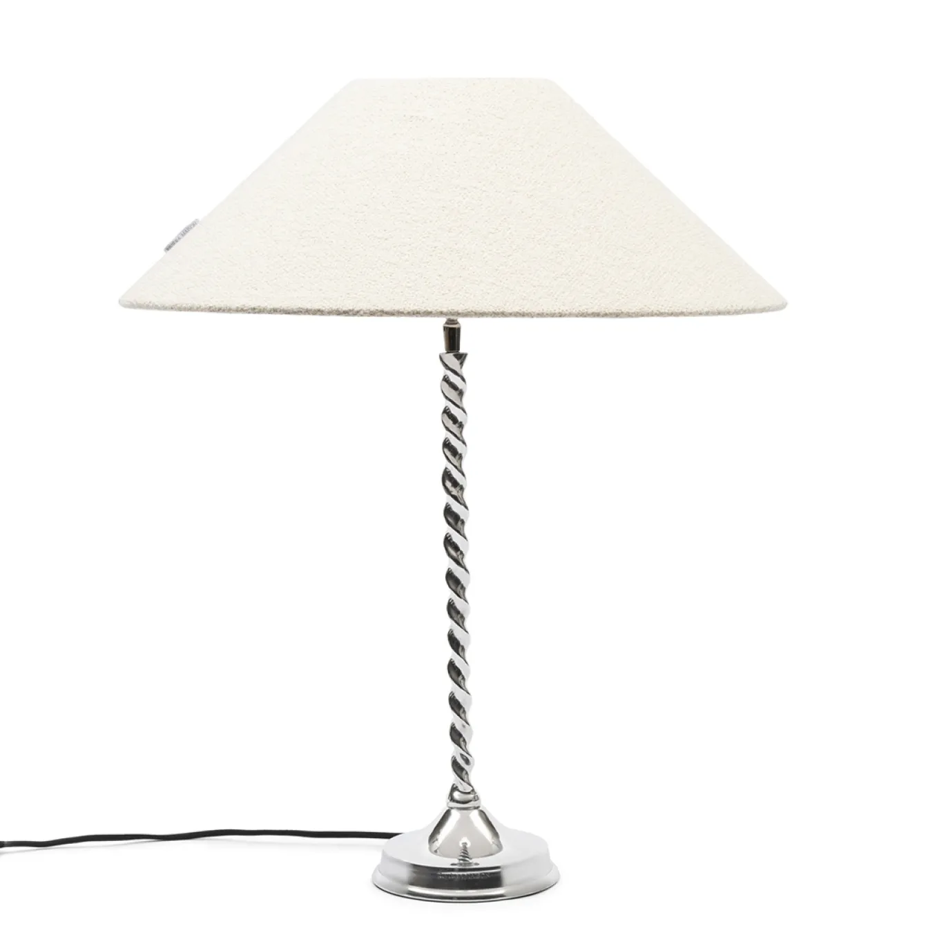 Rivièra Maison Lampenkap Bouclé Kegel Wit