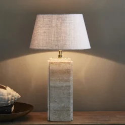 Rivièra Maison Lampenkap Taper Linnen Beige 38x21cm