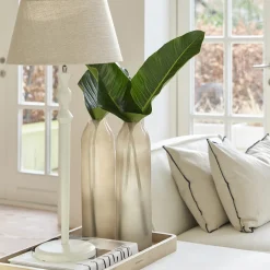 Rivièra Maison Lampenkap Taper Linnen Beige 38x21cm
