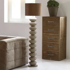 Rivièra Maison Lampvoet Beaugrand flax XL Taupe