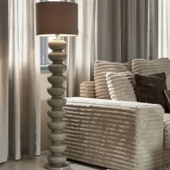 Rivièra Maison Lampvoet Beaugrand flax XL Taupe
