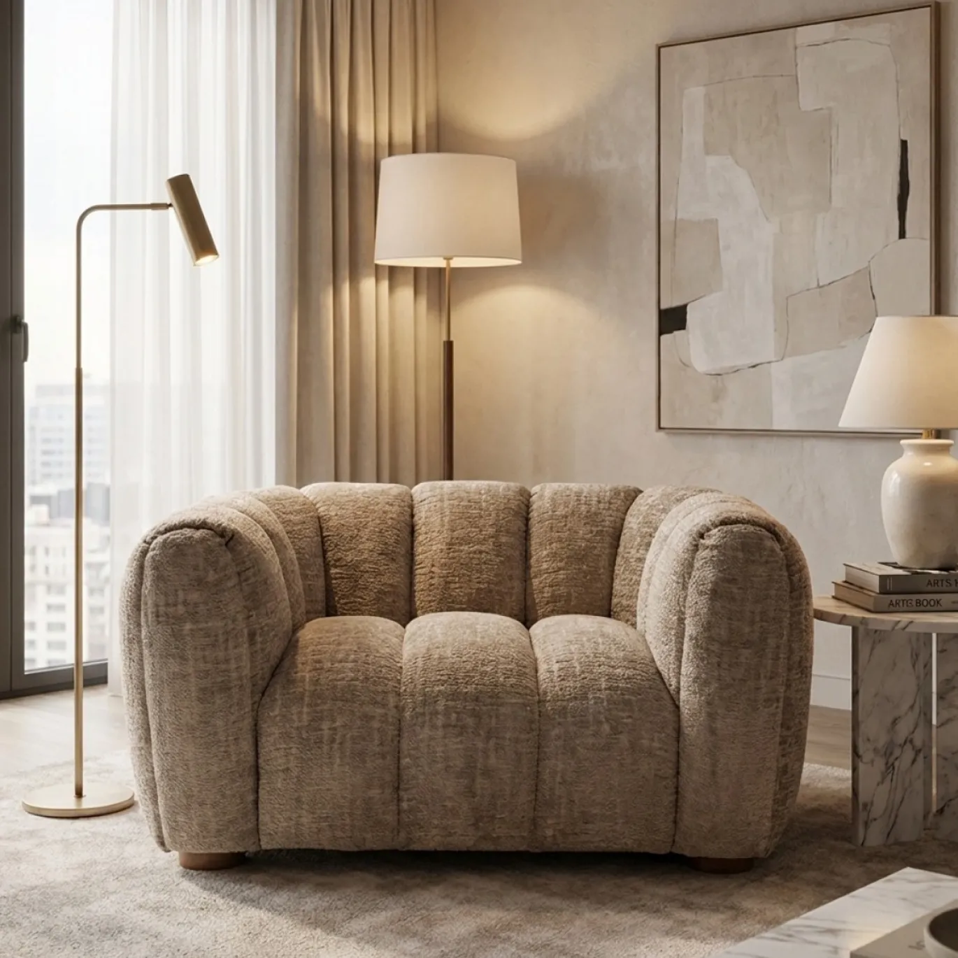 Rivièra Maison Loveseat Vicenza Taupe