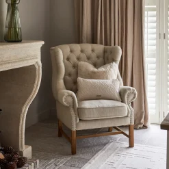 Rivièra Maison Oorfauteuil Franklin Park Linnen Naturel