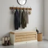 Rivièra Maison Opbergbank Pacifica Naturel/Wit 110cm