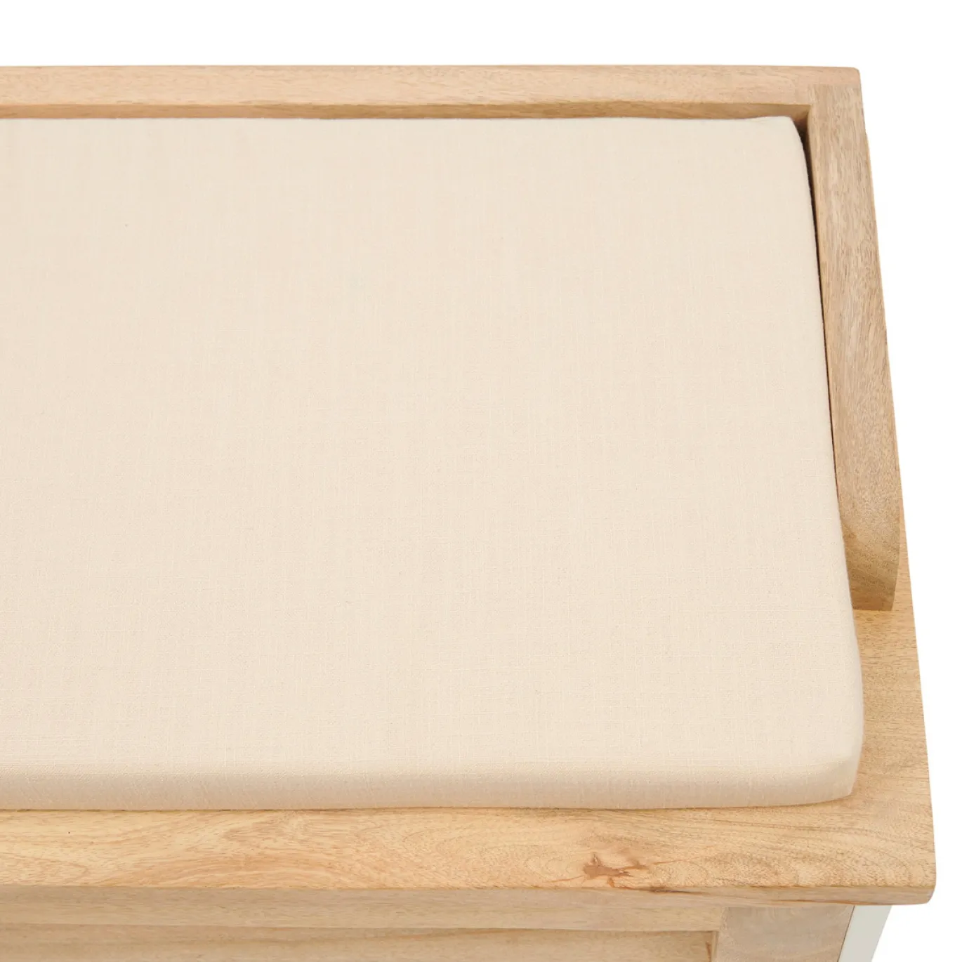 Rivièra Maison Opbergbank Pacifica Naturel/Wit 110cm