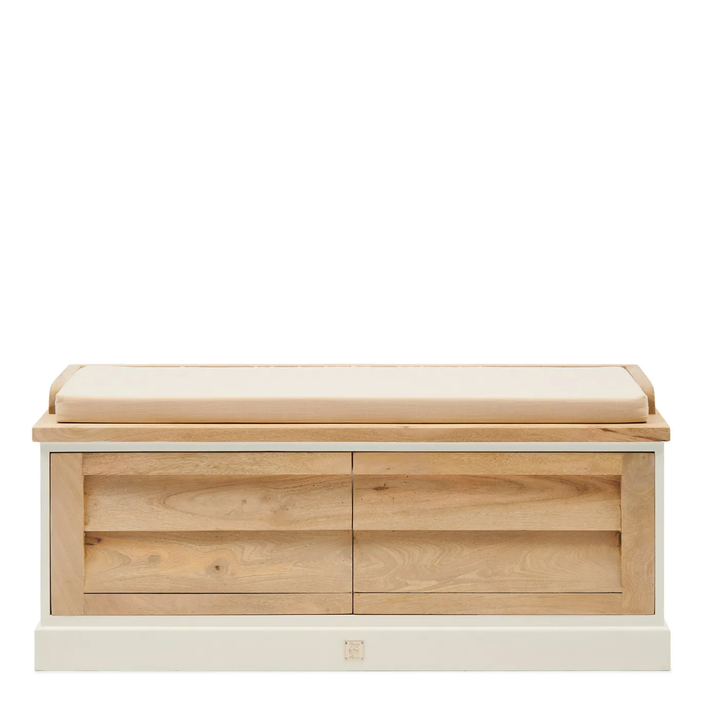 Rivièra Maison Opbergbank Pacifica Naturel/Wit 110cm