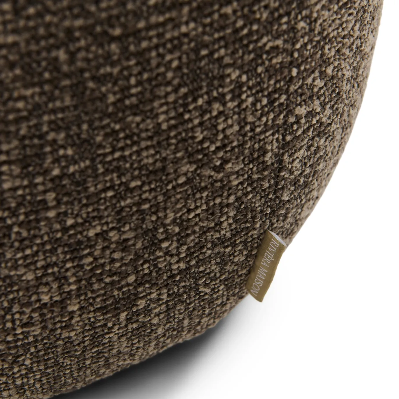 Rivièra Maison Poef Aspen Mountain Weave Bruin Klein