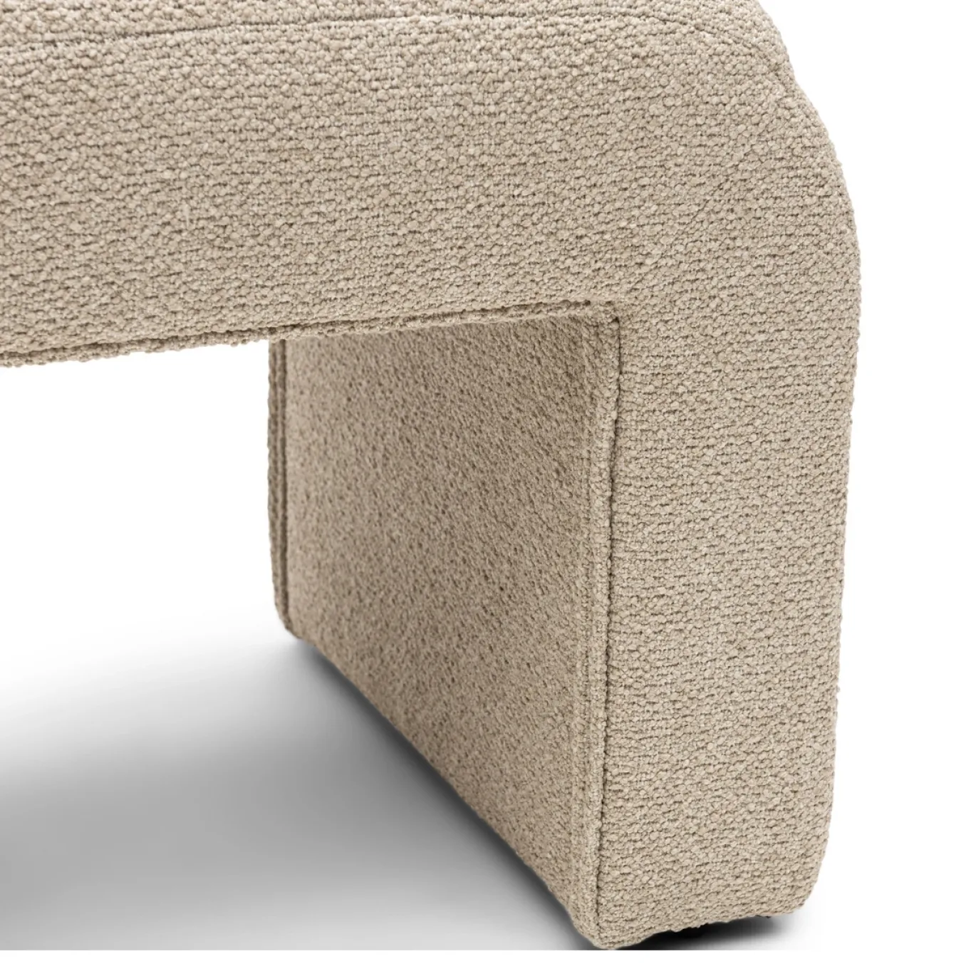 Rivièra Maison Poef Brera Bouclé Naturel Grijs