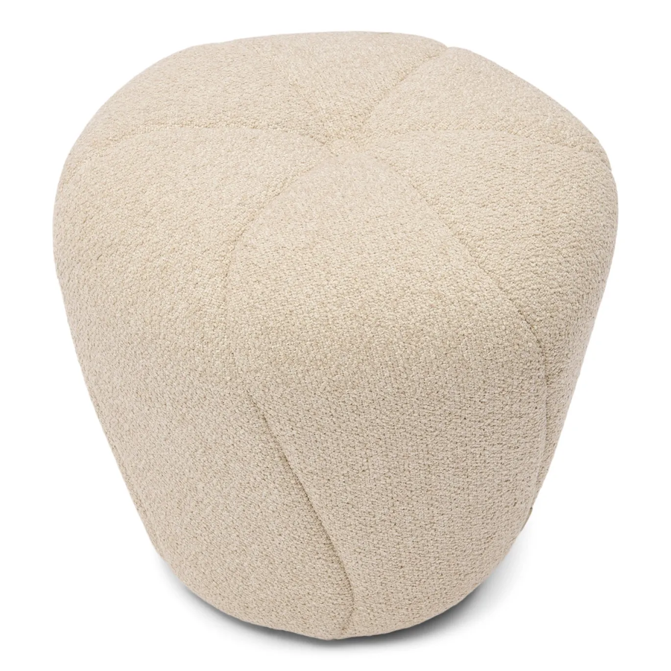 Rivièra Maison Poef Perruche Bouclé Naturel Grijs
