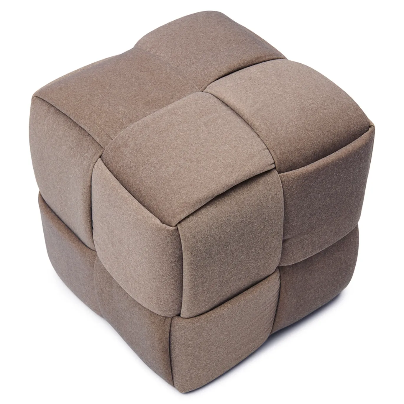 Rivièra Maison Poef Qbic 40x45cm Truffle