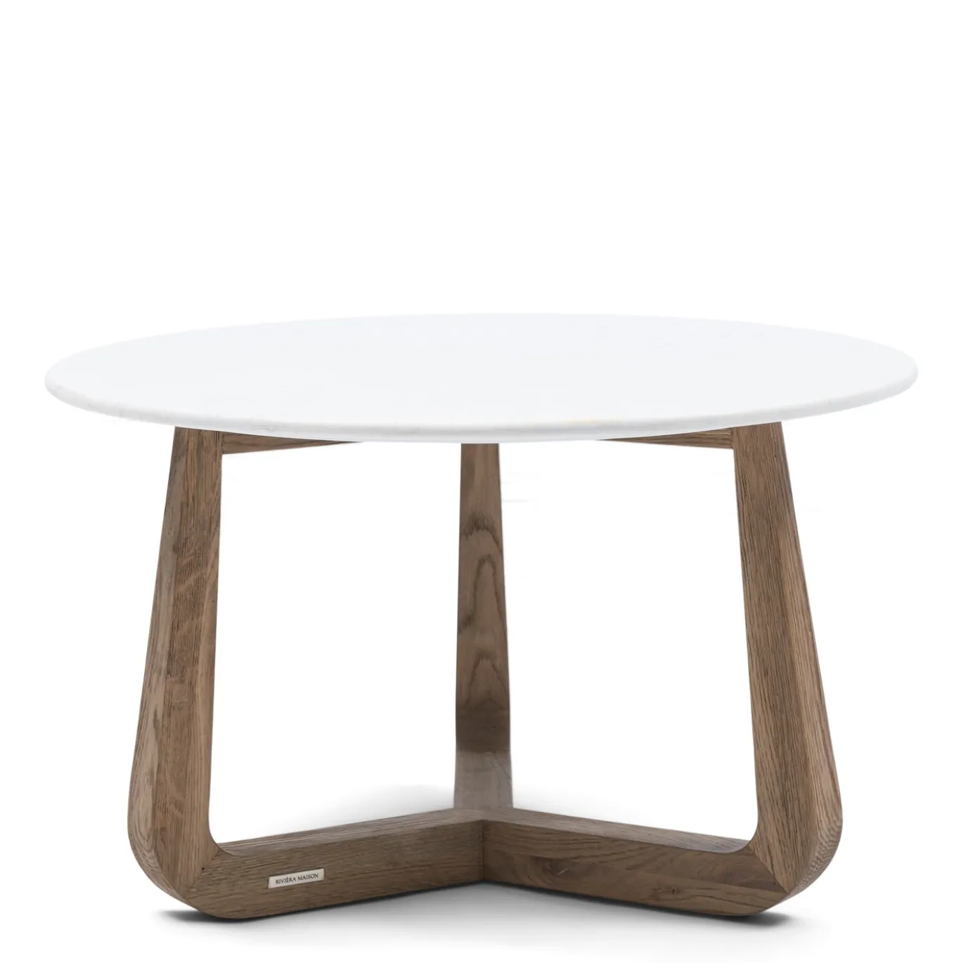 Rivièra Maison Salontafel Casone Marmer Wit Ø70cm