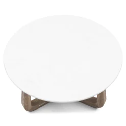 Rivièra Maison Salontafel Casone Marmer Wit Ø70cm