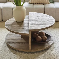 Rivièra Maison Salontafel Del Rey Eikenhout Ø90cm