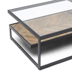 Rivièra Maison Salontafel Graydon Glas 180cm