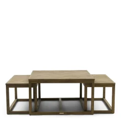 Rivièra Maison Salontafel Harbour Island Vierkant Set van 3