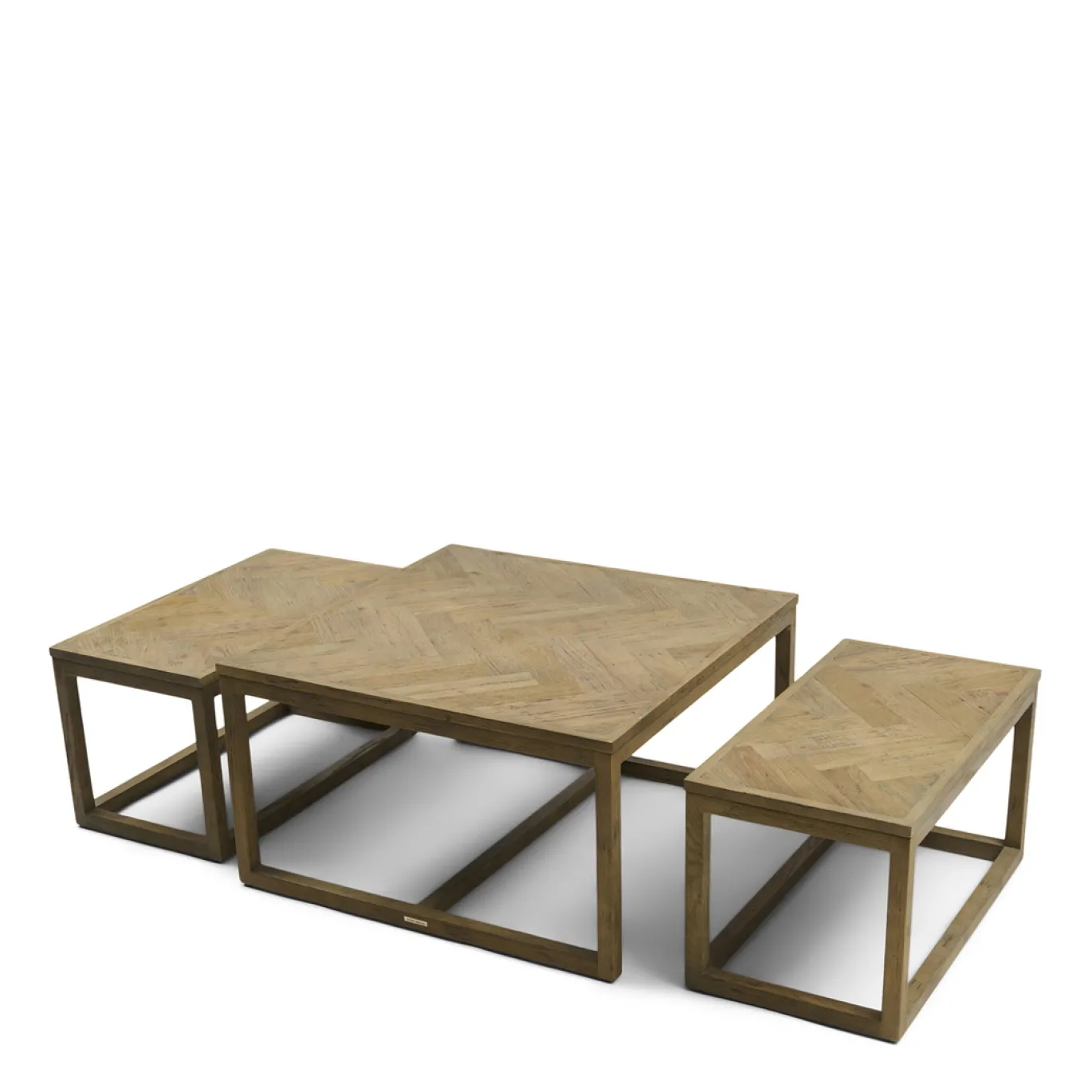 Rivièra Maison Salontafel Harbour Island Vierkant Set van 3