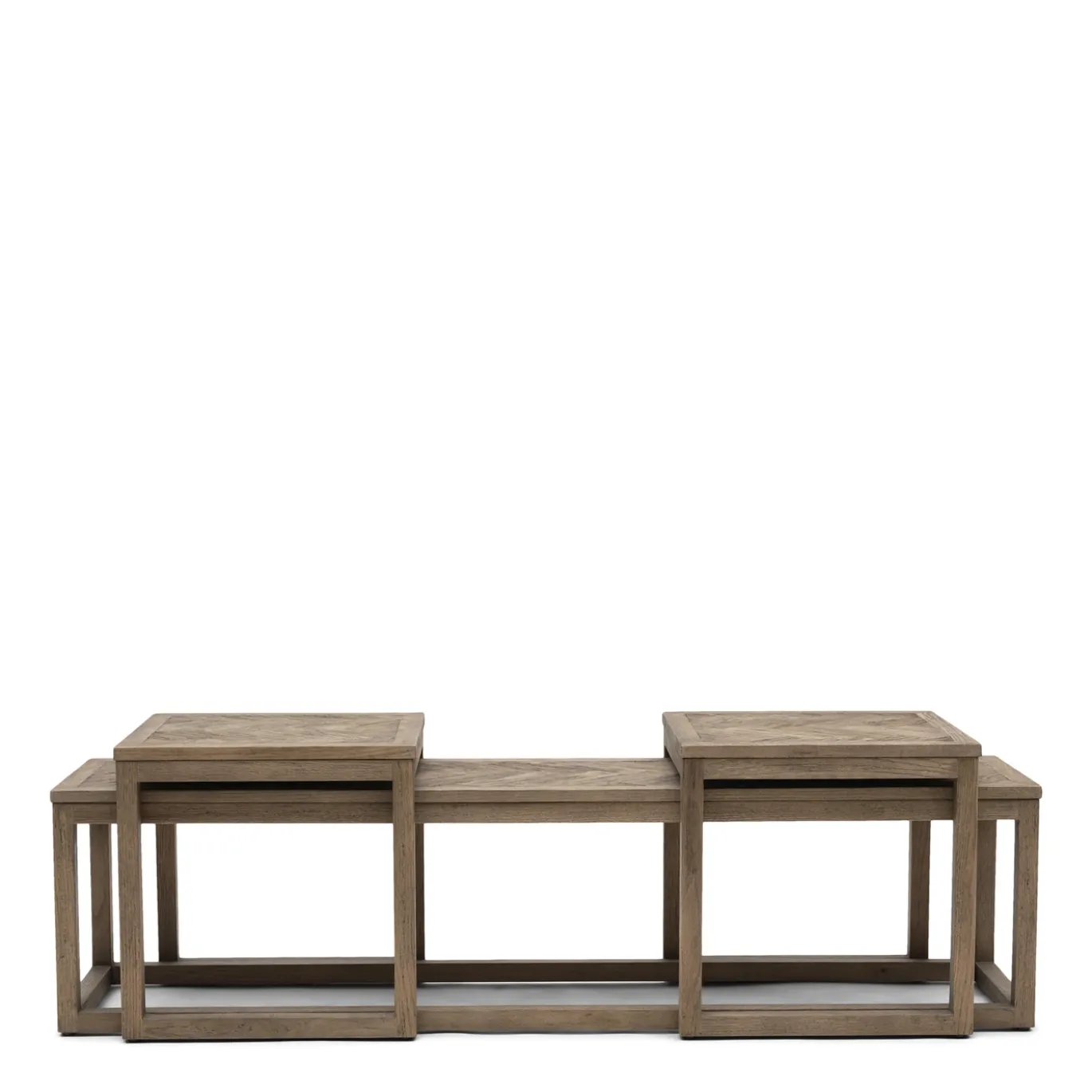 Rivièra Maison Salontafel Harbour Island Eikenhout Set van 3