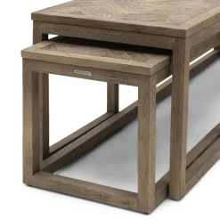Rivièra Maison Salontafel Harbour Island Eikenhout Set van 3