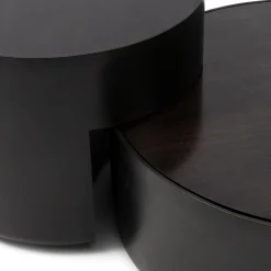 Rivièra Maison Salontafel Hollywood Hills Zwart Set van 2
