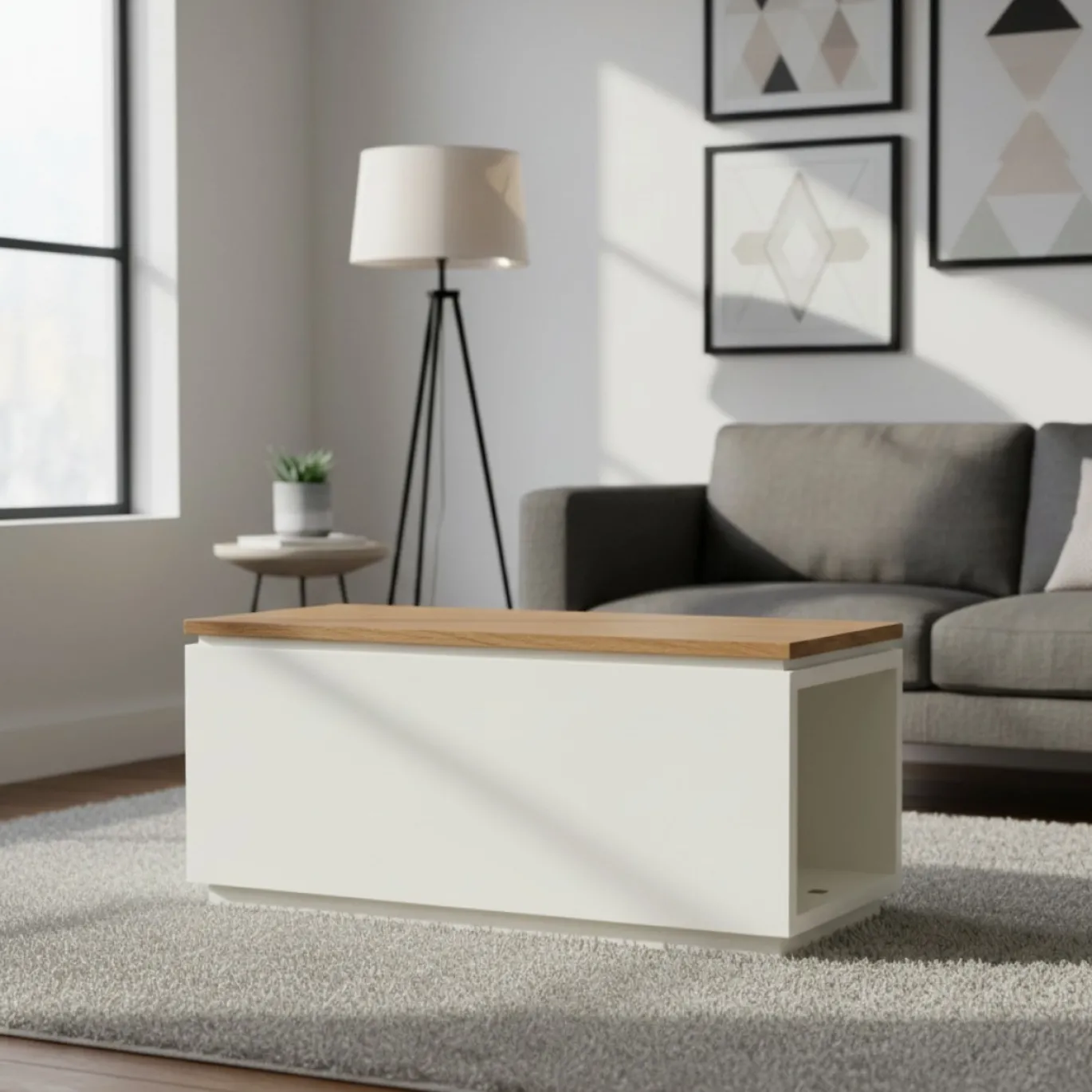 Rivièra Maison Salontafel Lake House Naturel/Wit 100cm
