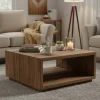 Rivièra Maison Salontafel Mukaab 90x90cm Donkerbruin