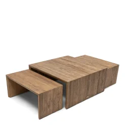 Rivièra Maison Salontafel Sant Mateu Eikenhout Set van 3