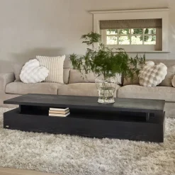 Rivièra Maison Salontafel 5th Avenue Zwart 200cm