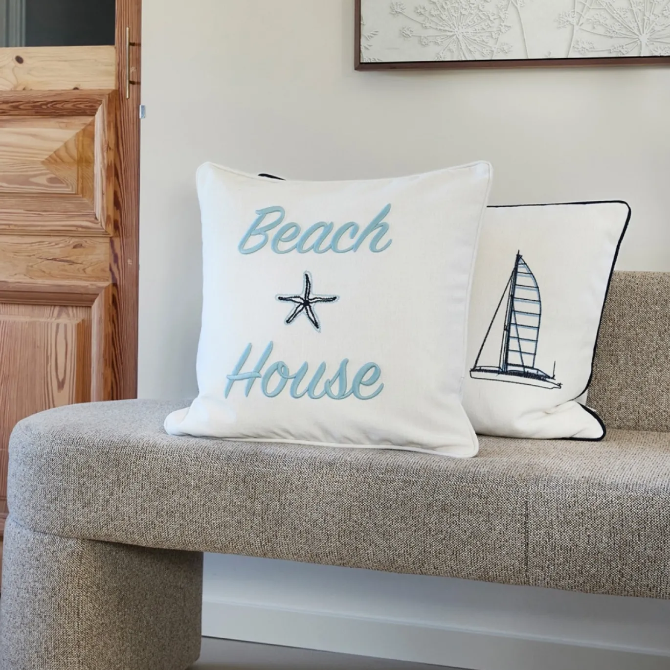 Rivièra Maison Sierkussen Beach House 50x50cm