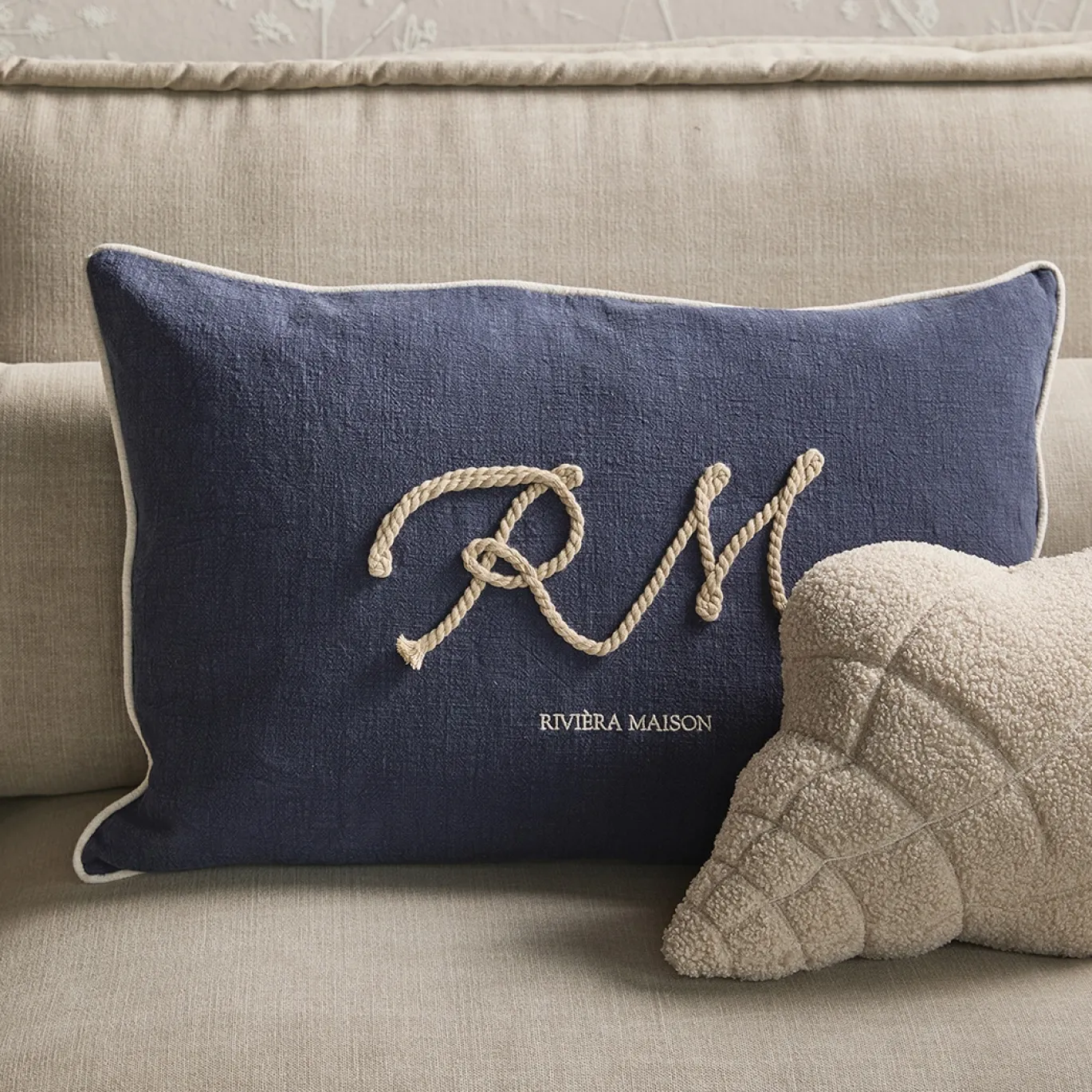 Rivièra Maison Sierkussen Coastal Cord 65x45cm