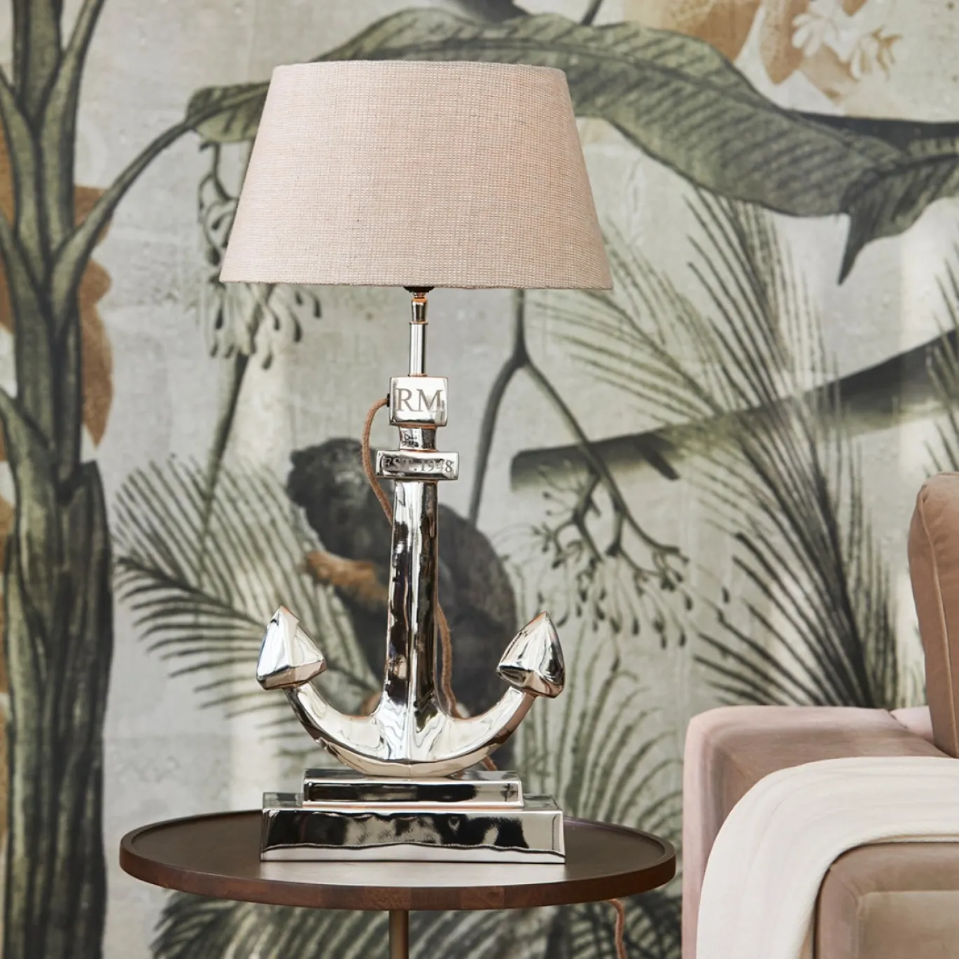 Rivièra Maison Tafellamp Classic Anker Zilver