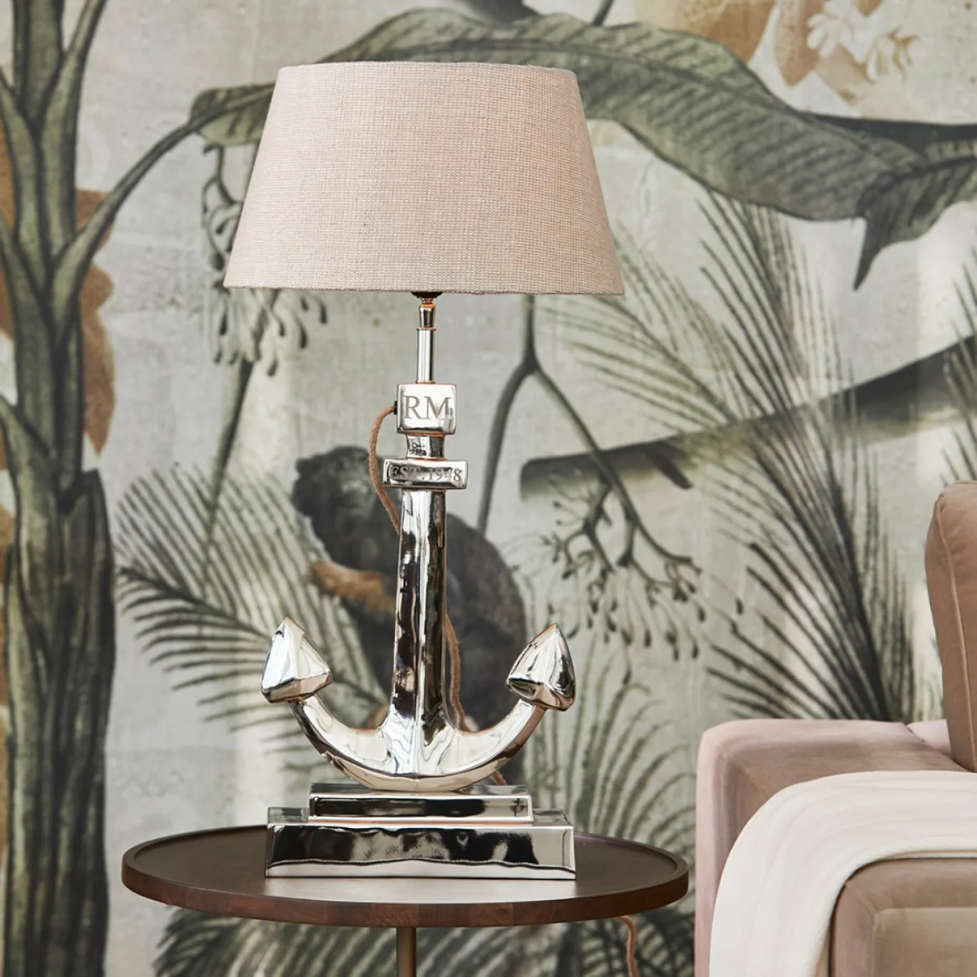 Rivièra Maison Tafellamp Classic Anker Zilver
