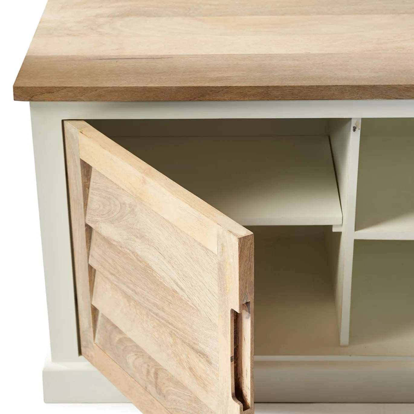 Rivièra Maison Tv-Meubel Pacifica Naturel/Wit 160cm