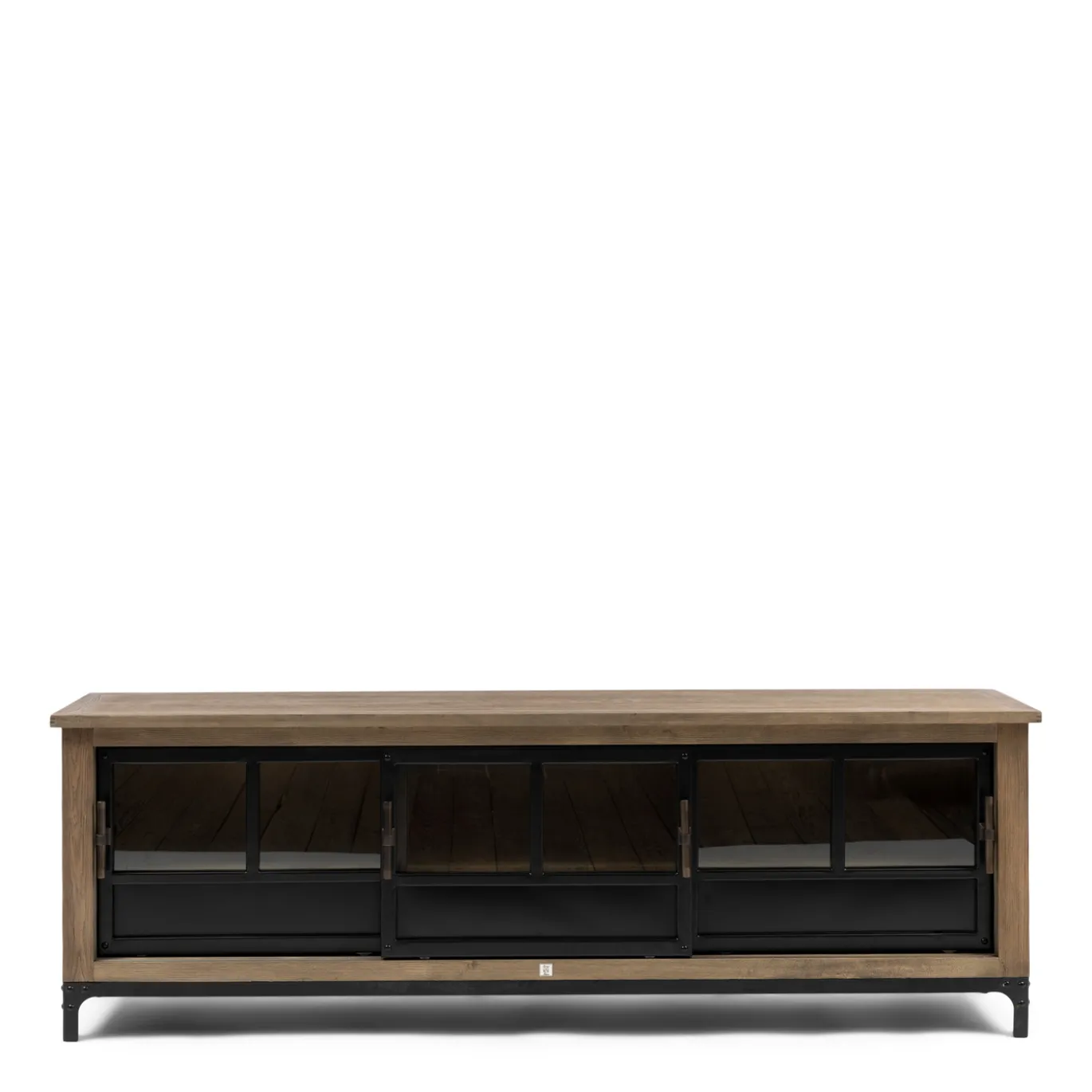 Rivièra Maison Tv-Meubel The Hoxton Bruin/Zwart 190cm