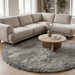 Rivièra Maison Vloerkleed Cecil Rond Grijs Ø240cm