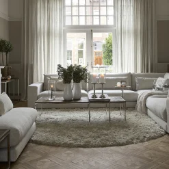 Rivièra Maison Vloerkleed Cecil Rond Crème Ø240cm