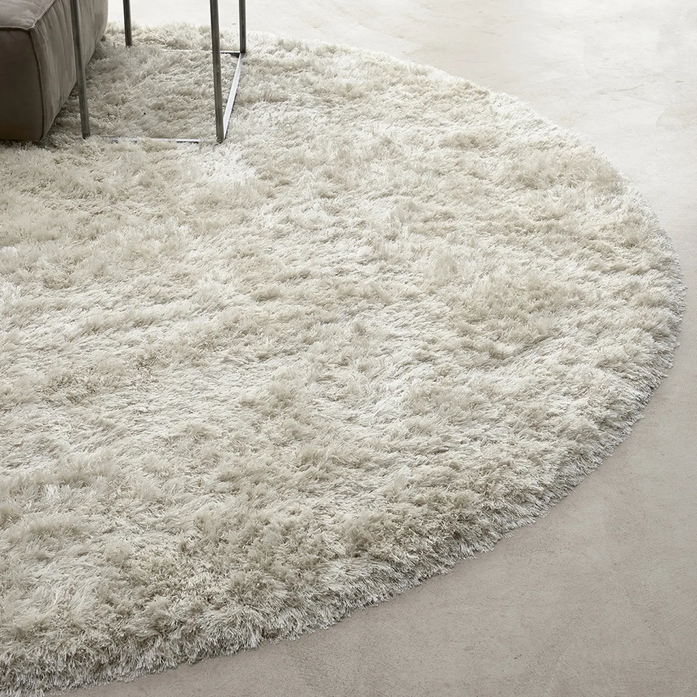 Rivièra Maison Vloerkleed Cecil Rond Crème Ø240cm