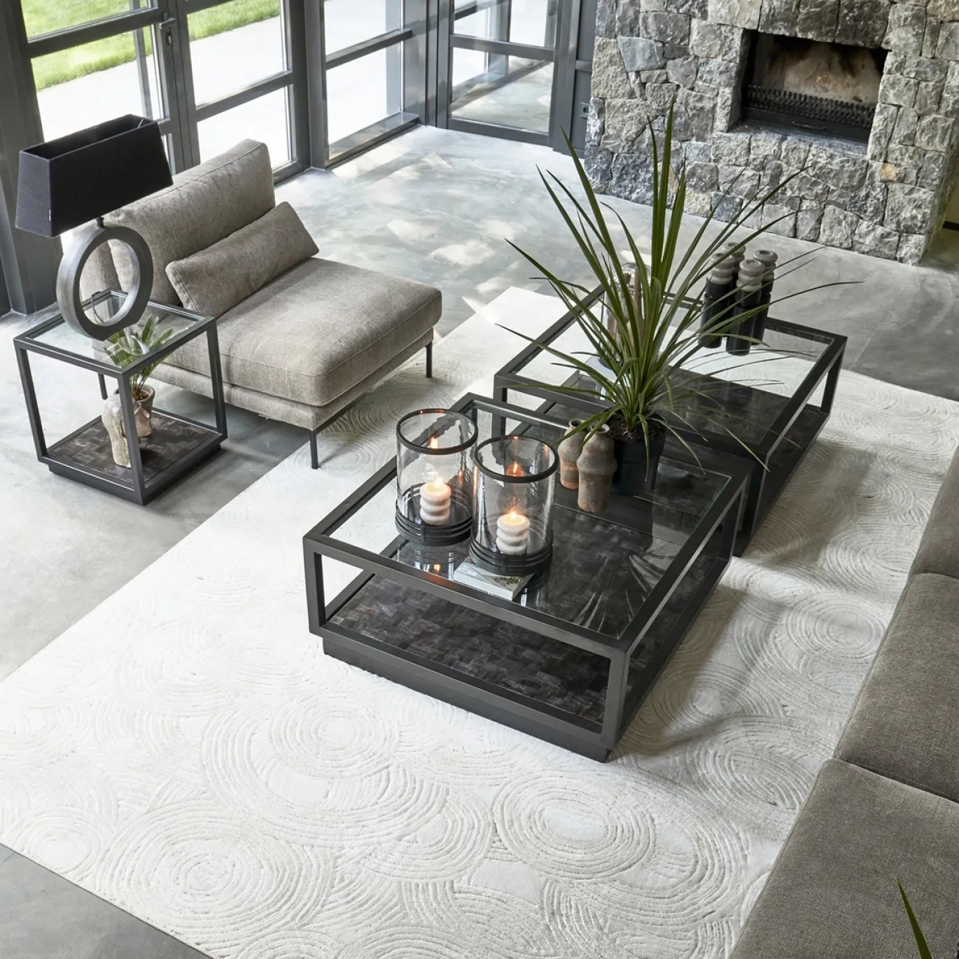 Rivièra Maison Vloerkleed Delfina Crème 240x330cm