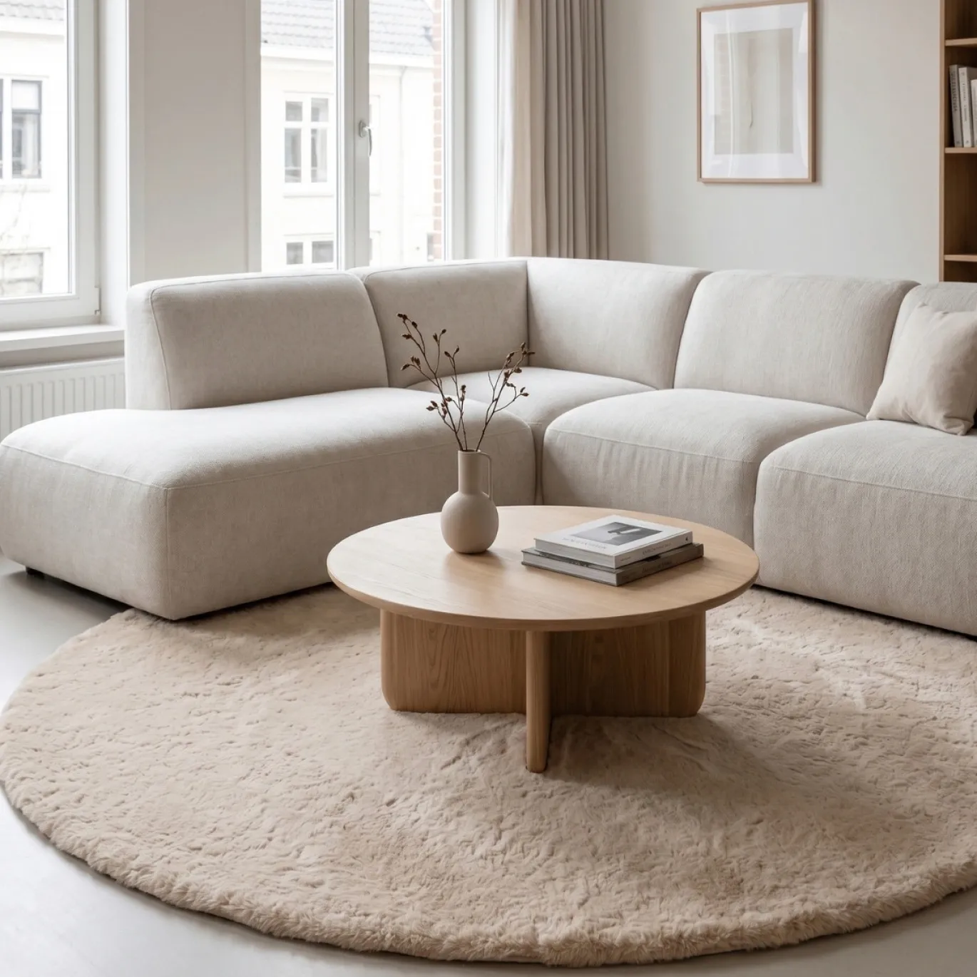 Rivièra Maison Vloerkleed Livigno Rond Off White Ø200cm