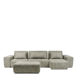 Rivièra Maison Voetenbank The Mark II 114cm Tweed Lichtgroen