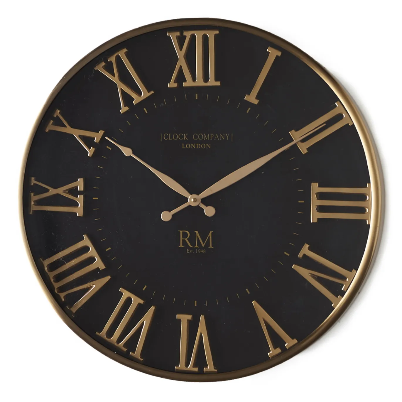 Rivièra Maison Wandklok London Company Zwart