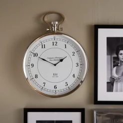 Rivièra Maison Wandklok Prosper Zilver