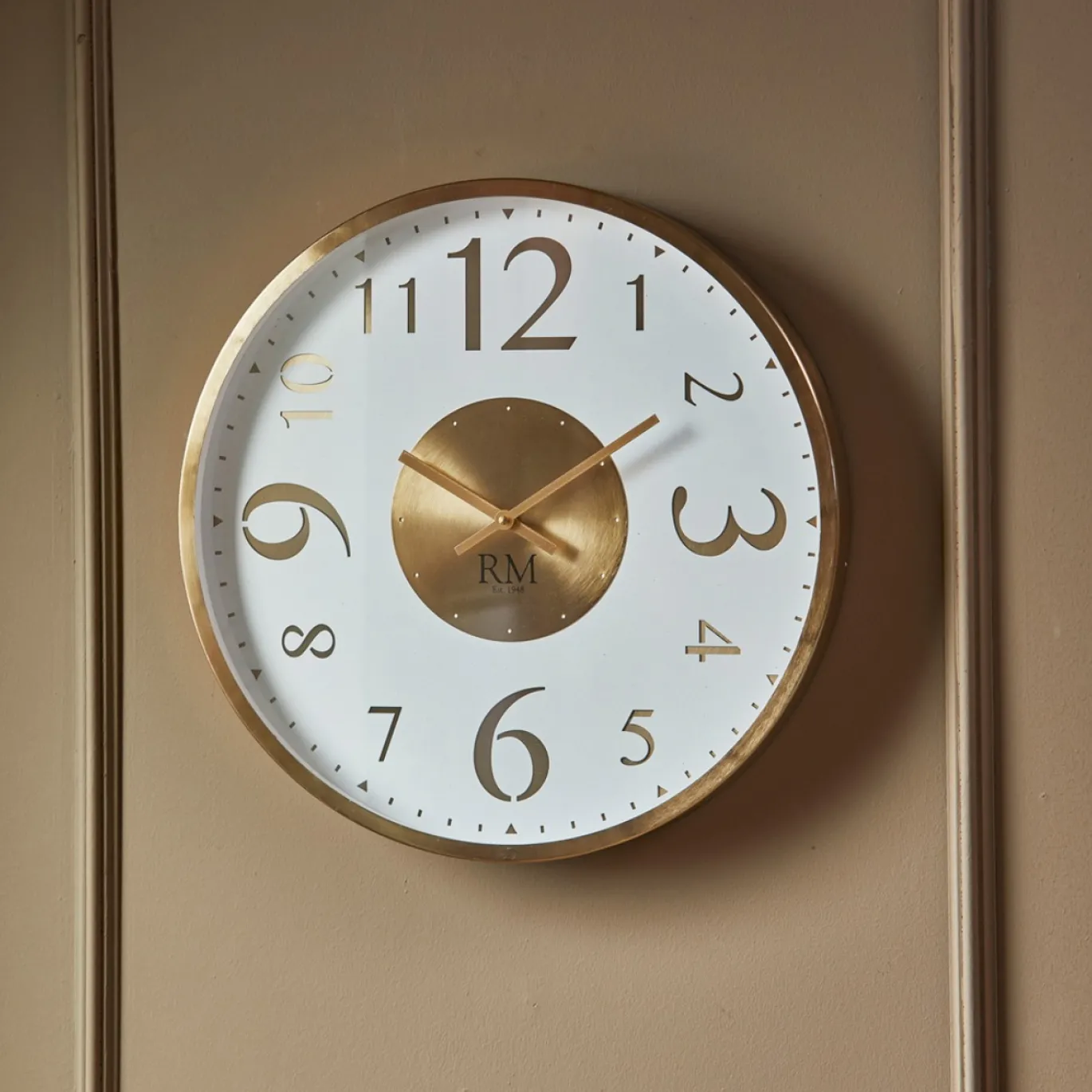 Rivièra Maison Wandklok Venosa Goud