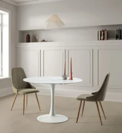 Ronde Tafel Ada 110cm Wit - Giga Meubel