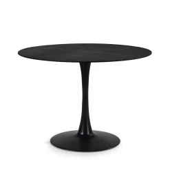 Ronde Tafel Ada 110cm Zwart - Giga Meubel