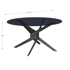 Ronde Tafel 140cm Grijs - Giga Meubel
