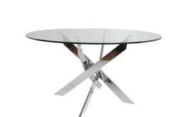 Ronde Tafel Ruth 120cm Chrome - Giga Meubel