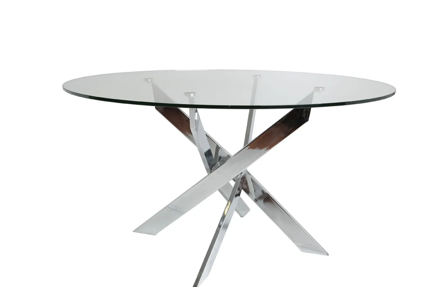 Ronde Tafel Ruth 120cm Chrome - Giga Meubel