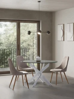 Ronde Tafel Ruth 120cm Wit - Giga Meubel