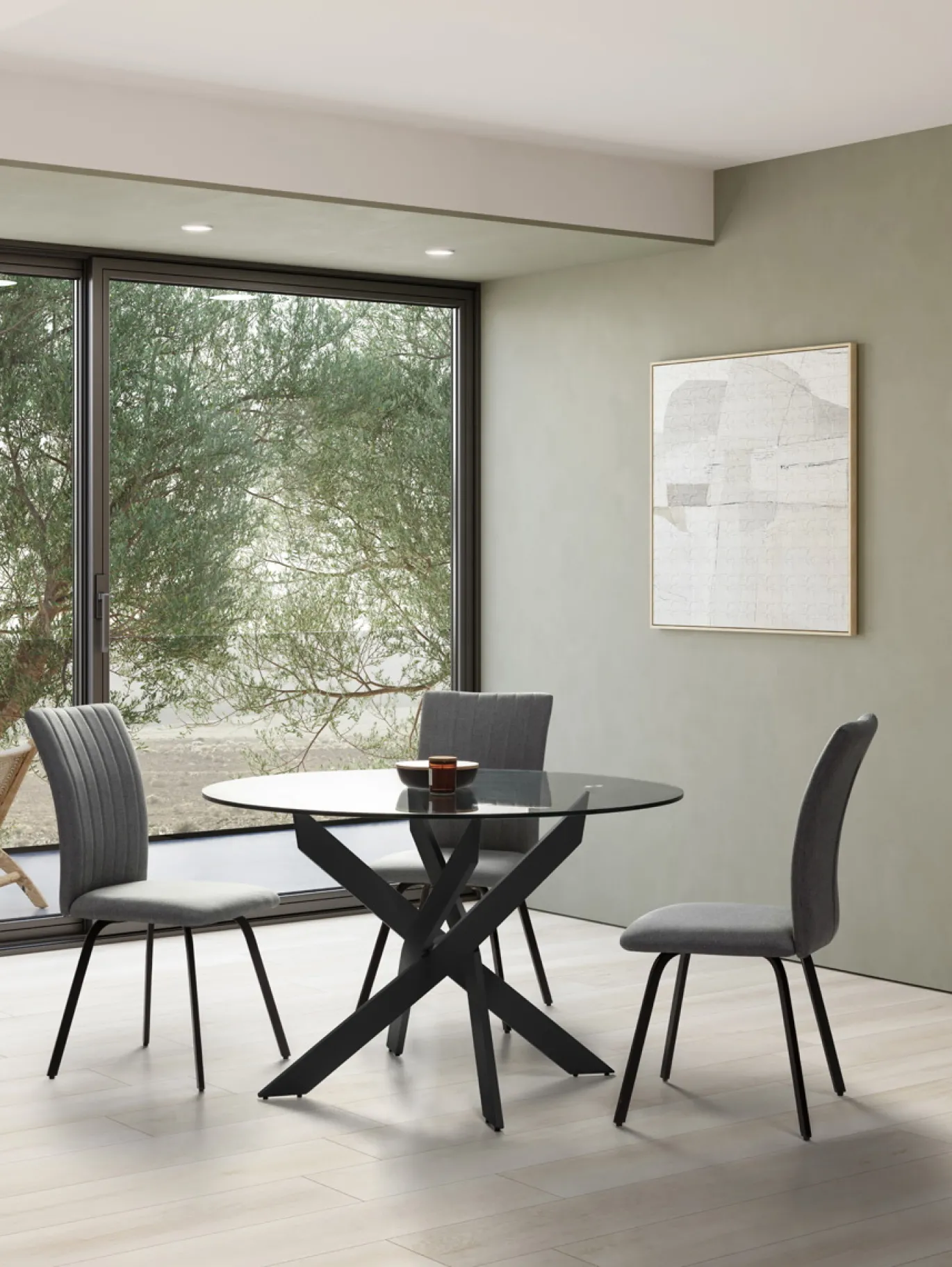 Ronde Tafel Ruth 120cm Zwart - Giga Meubel